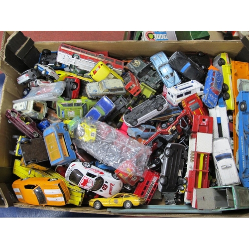 20 - A Quantity of Diecast Model Vehicles, by Dinky, Corgi, Matchbox and others, all playworn sometimes w... 