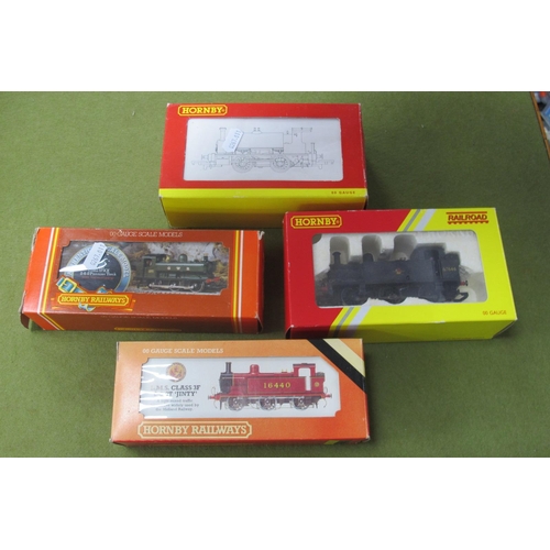 244 - Four Hornby 'OO' Gauge/4mm Boxed Tank Steam Locomotives Ref No R2361 0-4-0 BR black R/No 56038, Ref ... 