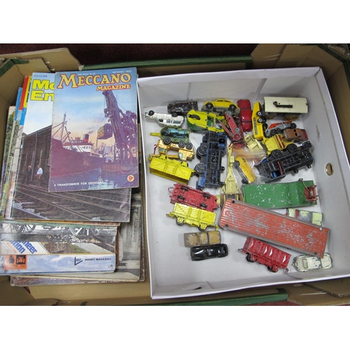 386 - A Quantity of Playworn Diecast Model Vehicles, by Dinky, Crescent, Matchbox, Dublo Dinky, Corgi and ... 