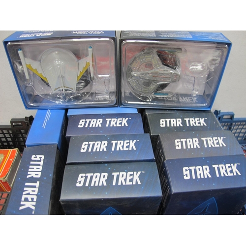 389 - A Collection of Twelve Eagle Moss Star Trek Star Ship Models, (no magazines), boxed.