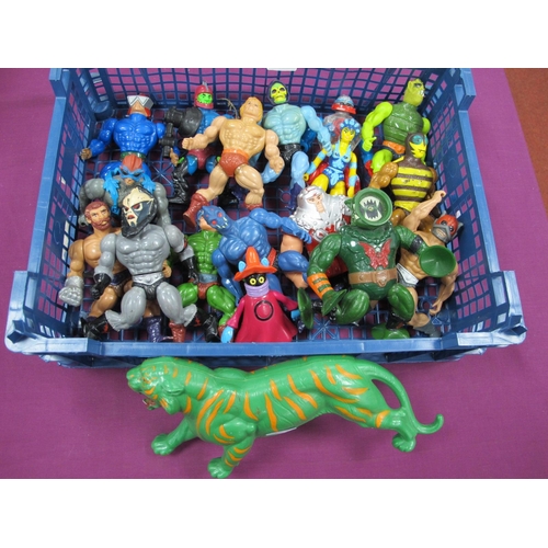 47 - Seventeen Original Circa 1980's He-Man Masters Of he Universe Plastic Action Figures, including He-m... 