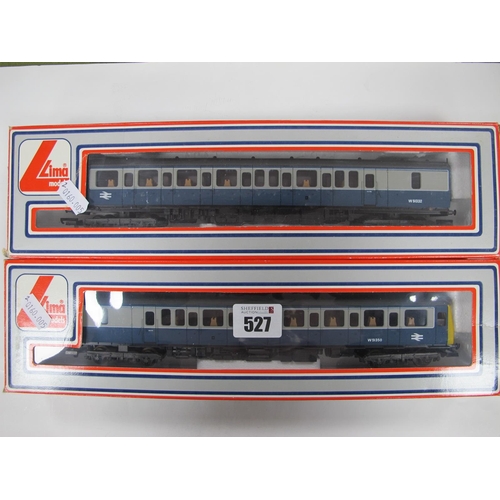 527 - Two Lima 'OO'Gauge/4mm class 117 D.M.U BR Blue/Grey Units, Ref No 205147 MWG (motorized), and R/No W... 