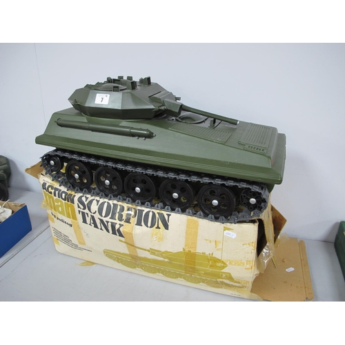 7 - A Palitoy 'Action Man' Scorpion Tank, original box (box tatty).