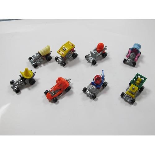 92 - Eight Early 1970's Mattel Hot Wheels Zowees, including 'Knight', 'Baby Buggy', 'Bumble Bee', 'Diablo... 