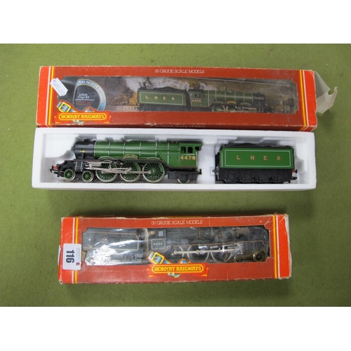 116 - Two 'OO' Gauge/4mm Boxed Steam Tender Locomotives, Airfix 4-6-0 Class 7P Royal Scot BR green, R/No  ... 