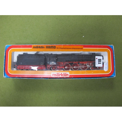 118 - Marklin 'HO' Gauge Boxed Continental Outline 4-6-2 Steam Locomotive and Eight Wheel Tenders, Ref No.... 