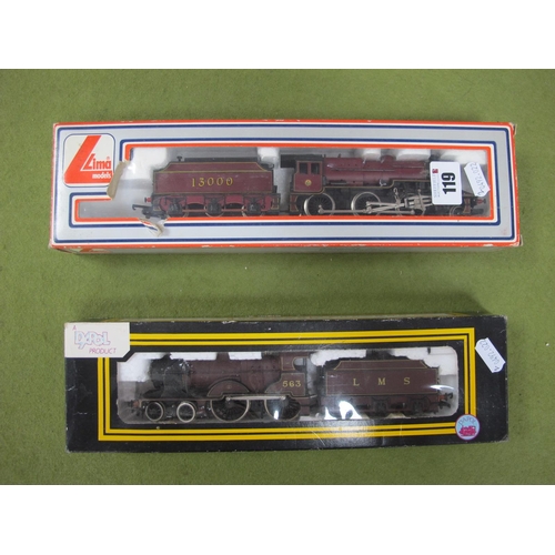 119 - Two 'OO' Gauge/4mm Boxed Steam Locomotives with Six Wheel Tenders, Dapol Ref No D17 Class 2P, 4-4-0 ... 