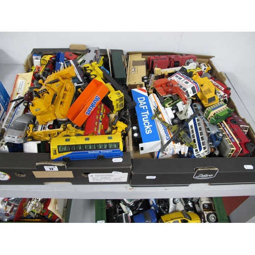 12 - A Quantity of Playworn Diecast Model Vehicles, by Matchbox, Corgi, Joal, Conrad and other, including... 