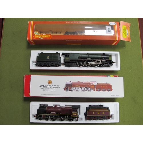 132 - Two Hornby 'OO' Gauge Locomotives and Tenders,comprising of #R832 Princess Class 4-6-2 locomotive an... 