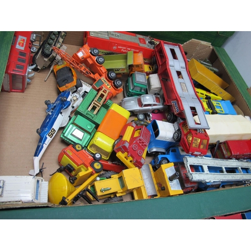 140 - A Quantity of Playworn Diecast Model Vehicles, by Corgi, Dinky, Matchbox, including Corgi Toys James... 