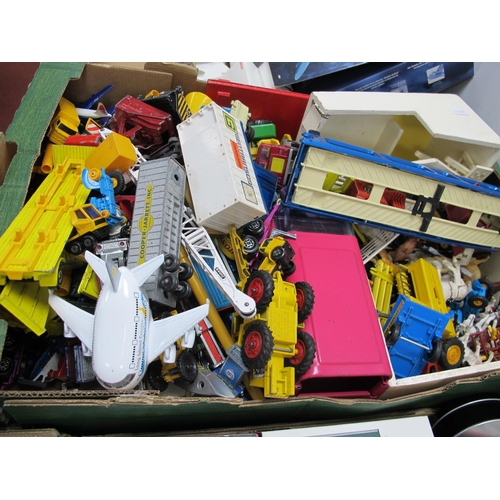 145 - A Quantity of Plastic and Diecast Model Vehicles, by Dinky, Matchbox, Corgi and other including Corg... 