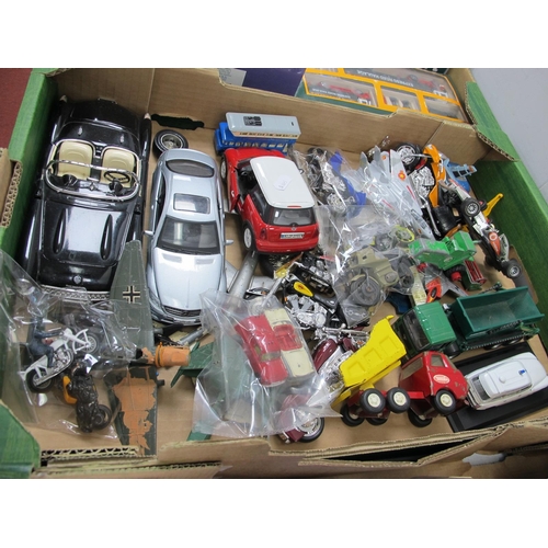 147 - An Assorted Collection of Diecast and Plastic Model Vehicles, Aircraft, Motorcycles, by Matchbox, To... 