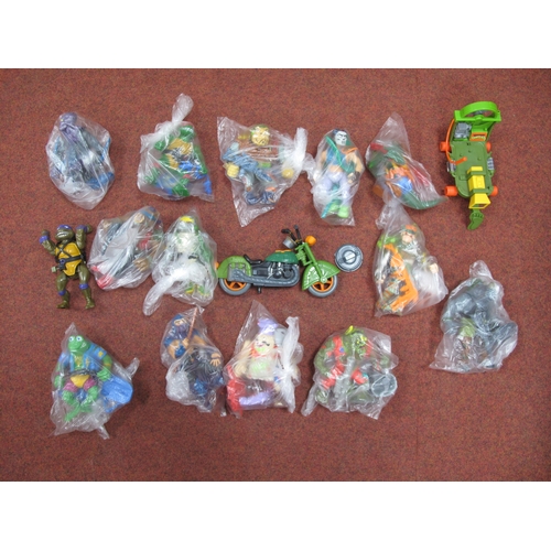 66 - A Quantity of Original Teenage Mutant Ninja Turtles Plastic Action Figures, by Playmates including P... 