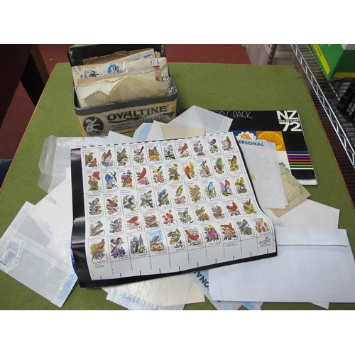 481 - A Collection of G.B and World Stamps, in packets, envelopes and a tin, includes over £340 of mint de... 