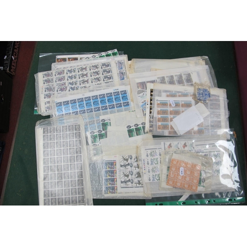 622 - An Accumulation of Pre Decimal G.B Commemorative Stamps, in blocks, part sheets with cylinder number... 