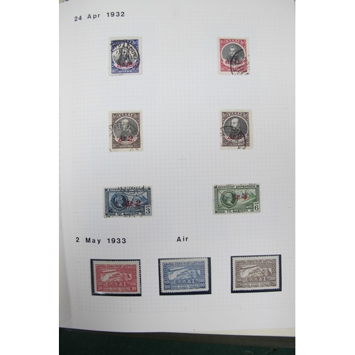 633 - A Classic Greece Stamp Collection, from early 'Hermes Heads' to c.1970, housed in a luxury album and... 