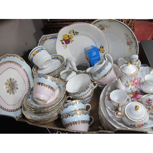 1067 - Weston, Denbro and Phoenix Table China, Regal dolls tea set, Wade, etc:- One Box.