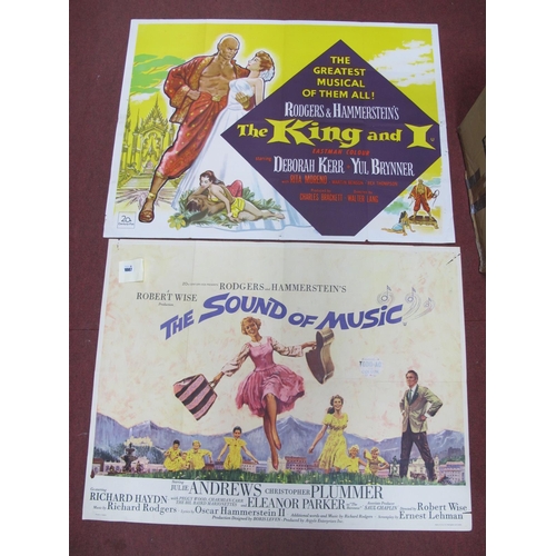 1087 - Two Vintage 1960's Film Posters: The Sound of Music (faults noted) The King and I, folded, measuring... 