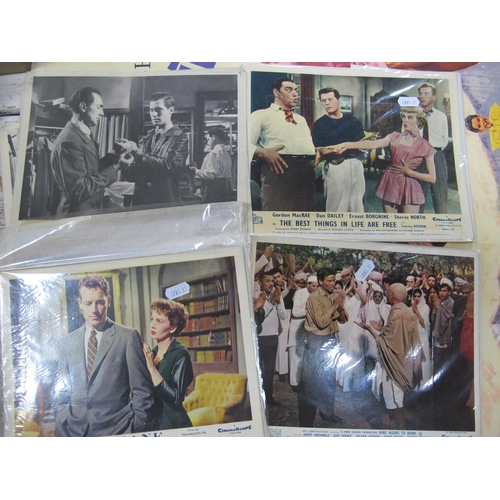 1088 - Lobby Cards: North to Alaska, (8) cards, Nine Hours To Rama, Hilda Crane, (8) cards, The Best Things... 