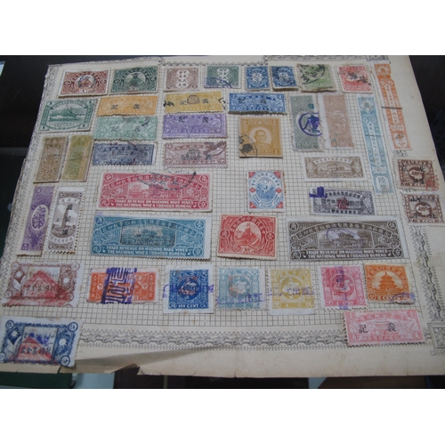 523 - An Interesting Collection of Early China Revenue/Tax Stamps, plus early China stamps covers (2). not... 