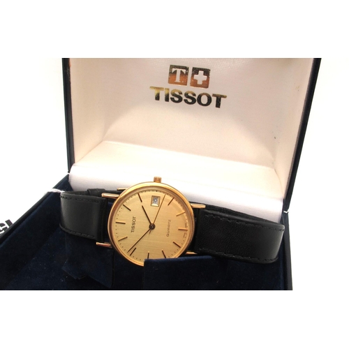 150 - Tissot; A Modern Gent's Wristwatch, the signed circular dial with line markers, centre seconds and d... 