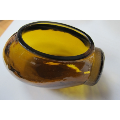 4 - A Mappin & Webb Plated Mounted Glass Novelty Bee Honey Pot, W11518, with amber colour glass body, co... 