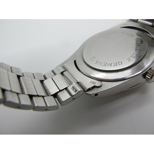 154 - Tudor; A c.1980's Oyster Prince Date Day Stainless Steel Gent's Wristwatch, Ref: 70170, Serial No; 9... 