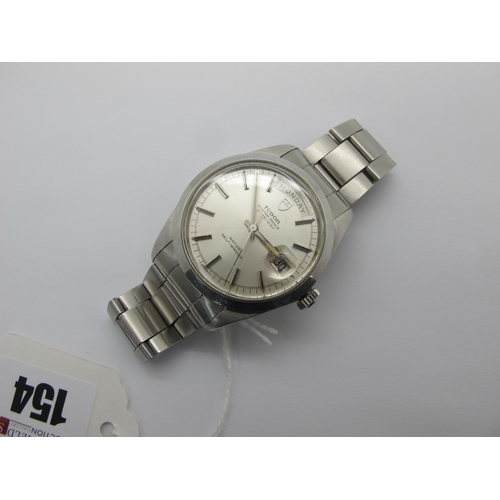 154 - Tudor; A c.1980's Oyster Prince Date Day Stainless Steel Gent's Wristwatch, Ref: 70170, Serial No; 9... 