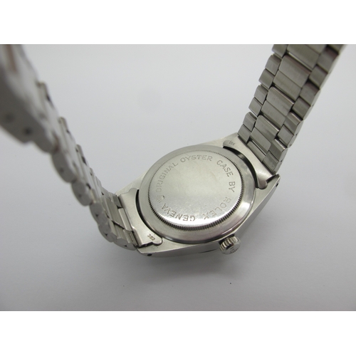 154 - Tudor; A c.1980's Oyster Prince Date Day Stainless Steel Gent's Wristwatch, Ref: 70170, Serial No; 9... 