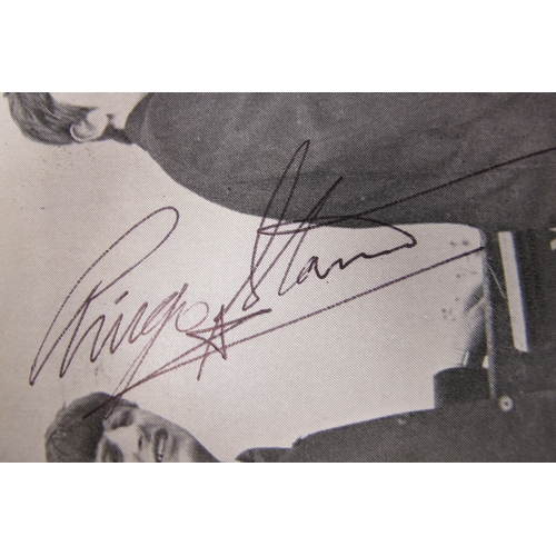 314 - Beatles Signatures, a scrapbook containing various images of the Fab Four, but the highlight is the ... 