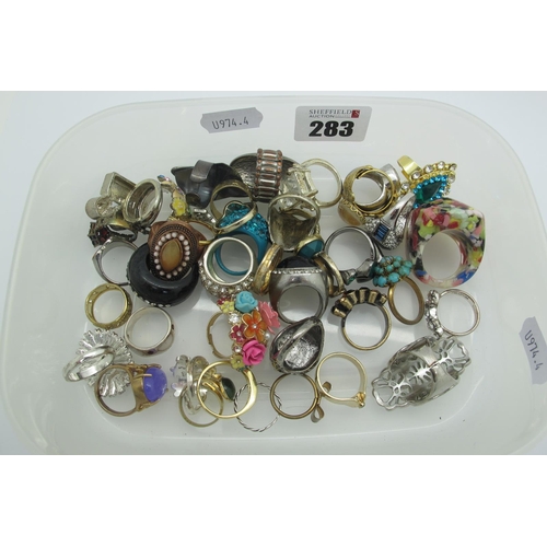 283 - A Mixed Lot of Assorted Dress Rings, (assorted sizes).