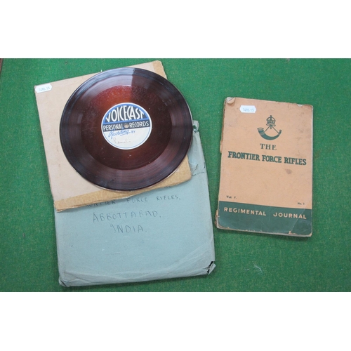 392 - Post WWII 78rpm Acetate Recording of Personal Message, from 'Pamela' to Lieutenant J.W. Richardson, ... 