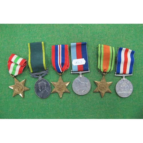 431 - A WWII British Medal Group, includes 1939/1945 Star, France and Germany Star Defence Medal, Victory ... 