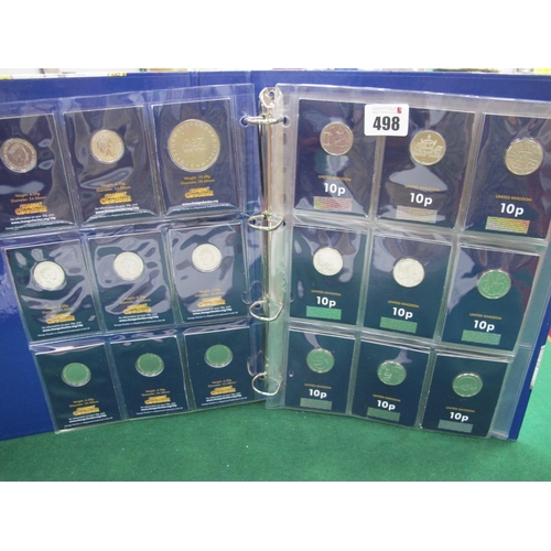 498 - 2018 A - Z 10p Full Collection, in a change checker folder, completer medal included.