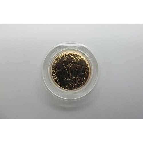 670 - Rare Royal Mint Queen's Diamond Jubilee Gold Sovereign Design Collection, features a 1989 Shield of ... 