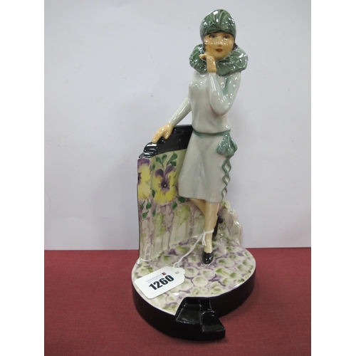 1260 - A Peggy Davies Figurine 'Clarice Centre Stage', an artists original colourway 1/1 by Victoria Bourne... 