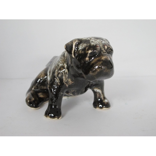 1275 - Anita Harris Model of a British Bulldog, gold signed, 7cm high.