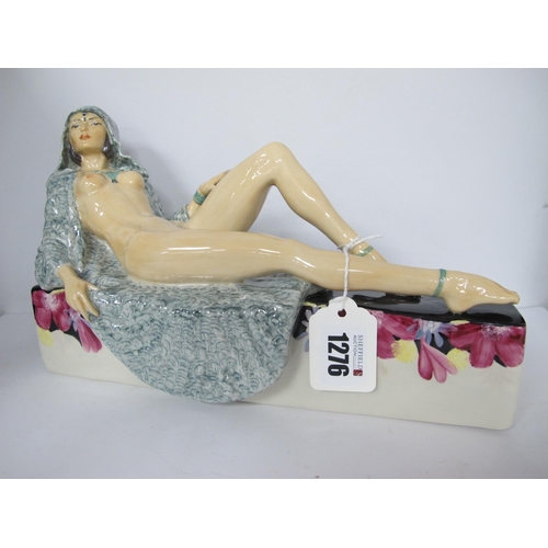 1276 - A Peggy Davies Erotic Figurine 'Temptress', an artists original colourway 1/1 by Victoria Bourne, 27... 