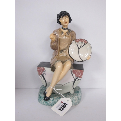 1284 - A Peggy Davies Figurine 'The Artisan', an artists original colourway 1/1 by Victoria Bourne, 21cm hi... 