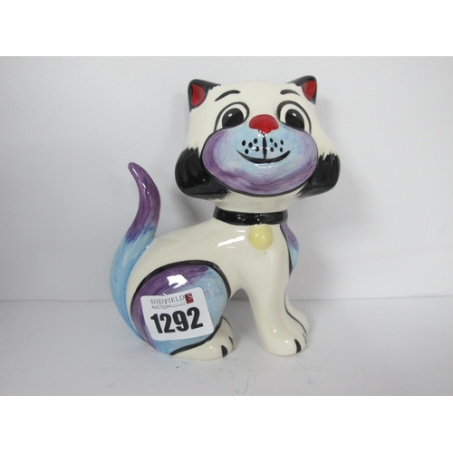 1292 - Lorna Bailey - Queenie the Cat, 12.5cm high.