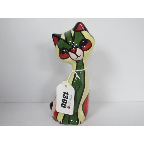 1300 - Lorna Bailey - Miss Prim the Cat, 14.5cm high.