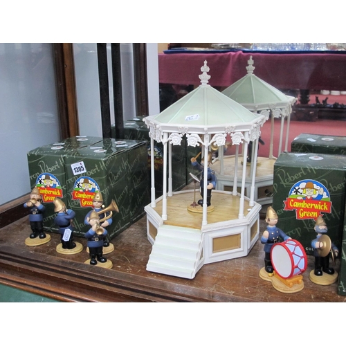 1305 - Camberwick Green by Robert Harrop 'The Trumpton Bandstand Musical Box' GGMB7, some bandsmen CG69, 70... 