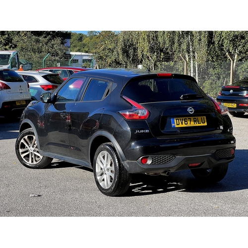 1000 - 2017 [DV67 RLU] Nissan Juke SUV, 1.6 petrol N-Connecta 5-door Xtronic in black with Automatic Gearbo... 