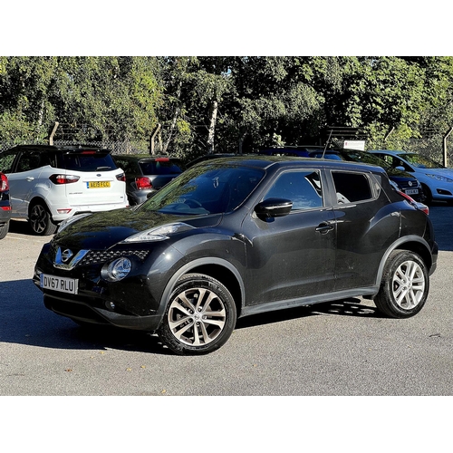 1000 - 2017 [DV67 RLU] Nissan Juke SUV, 1.6 petrol N-Connecta 5-door Xtronic in black with Automatic Gearbo... 