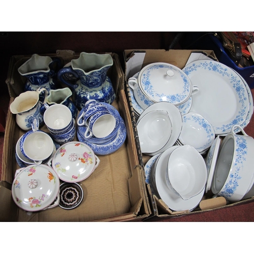 1041 - RC Sri Lanka Anthea Dinner Service, of thirty pieces, blue and white graduated jugs, tea ware, pair ... 