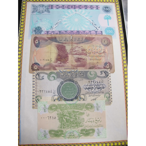 519 - Large Collection of Banknotes, includes Iraq, Russia, Poland, USA, etc.