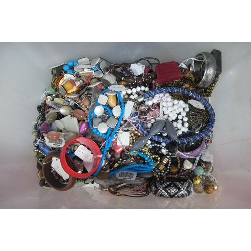 42 - A Quantity of Assorted Costume Jewellery, including bangles, bracelets, necklaces, etc :- One Box