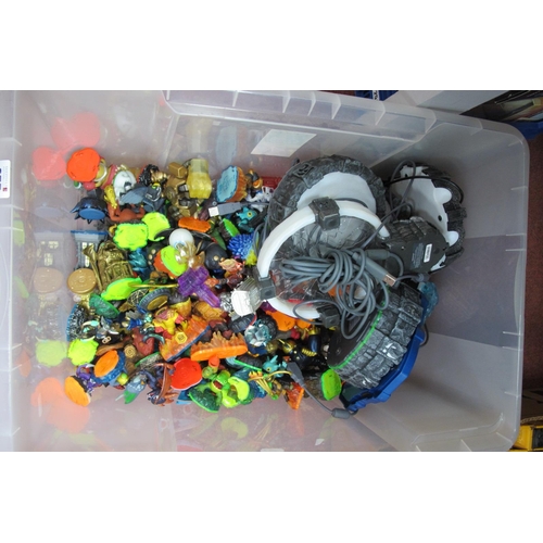 255 - A Collection of Activision Skylanders Plastic Characters, Accessories and Portals of Power.