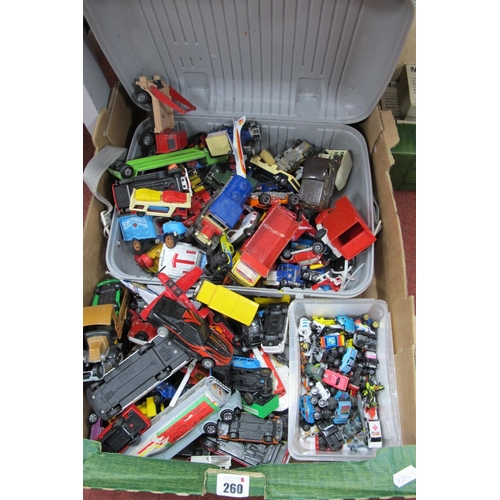 260 - A Collection of Playworn Diecast Model Vehicles, by Matchbox, Corgi; together with a further quantit... 