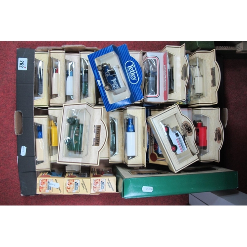 262 - Forty Plus Diecast Model Vehicles, by Lledo and similar, including #13053 1934 Model 'A' Ford Van 'G... 